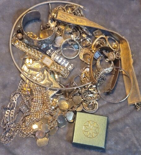 Jewelry & Watch Lot 14k 10k 925 - Rings, Bracelets, Earrings, Watches -  12 Lbs