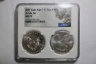 New Listing2021 Silver Eagle Type Set 1 2 MS70 NGC