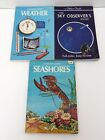 LOT OF THREE (3) VINTAGE A GOLDEN GUIDE - THE SKY OBSERVER, WEATHER & SEASHORES