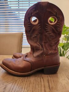 Ariat Heritage Roughstock 10002227 Brown Leather Western Boots Men's Size 12D