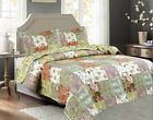 Legacy Decor 3 PCS Paisley Stitched Reversible Lightweight Bedspread