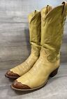 Tony Lama Cowboy Western Boots Leather Mens Size 11 D.. See Description