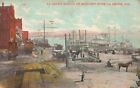 La Crosse Wisconsin Harbor Mississippi River Riverboats  Postcard LP89