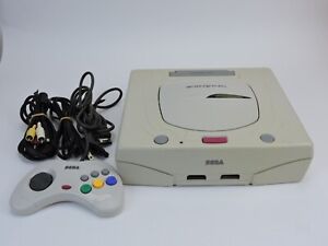 Sega Saturn Console HST 3220 White Japan  controller  tested