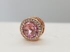 Authentic Pandora Rose Gold Radiant Hearts Charm PINK  Charm