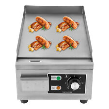 Electric Griddle Flat Top Grill 1300W 15.75 Hot Plate BBQ Countertop Commercial