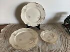 Taylor Smith Taylor China 3 Dinner Plate 9 1/2',3 Bread Wild Briar Rose Gold Rim