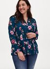 Torrid Fit And Flare Georgette Blouse Size 2X Pre-owned