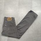 Levis 514 Straight Fit Corduroy Pants Mens 32x32 gray preppy vintage