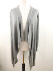 Joie Womens Cashmere Cardigan Wool Nylon Gray Soft Open Waterfall Front Size S