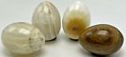 Vintage 4 Alabaster Marble Eggs Easter Lot B