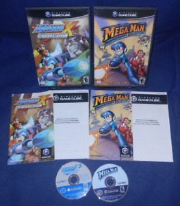 GameCube; Mega Man X Collection, Mega Man Anniv Collection, w/Manuals,Inserts,VG