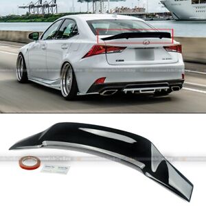 FOR 14-20 LEXUS IS200t IS300 IS350 R STYLE GLOSSY BLACK TRUNK SPOILER WING (For: 2017 Lexus IS300)