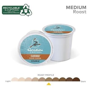 96/PACK Caribou Coffee Caribou Blend, K-Cups, Medium Roast, FREE SHIPPING