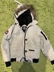 Authentic White canada goose women small With Fur