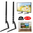 Table Top Universal TV Stand for 32-75 inch LCD LED Flat or Curved Screen TVs