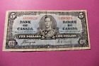 1937 Bank of Canada 5 Dollar Note - VF