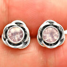 Natural Multi Stone Round Shape 925 Silver Stud Earrings DGE1079 E-1248