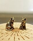 Cat Small Collectible Figurine Handmade Brass Animal Miniature 1 PCS