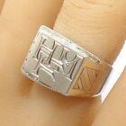 Men's Army WWII 3rd Signal Corps Sterling Silver Class Pinky Ring Size 8 LLD5