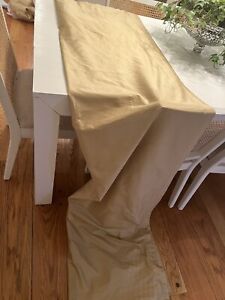 4 panels of 54x95 pure silk lined curtains