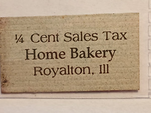 Unlisted Royalton, IL emergency sales tax token -R8