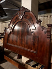 Ralph Lauren Henredon Cal King Bed with headboard, footboard - Carved Cherrywood