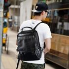 Men's Leather Backpack Shoulder Bag Weekender Travel School Laptop Bags Daypack