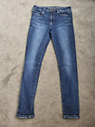 Women's American Eagle High Rise Jegging Stretch Blue Jeans Size 10 R