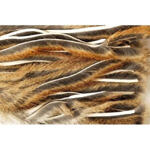 Squirrel zonker skin for Fly Tying, Pine Squirrel Micro Soft 2mm strips Natural