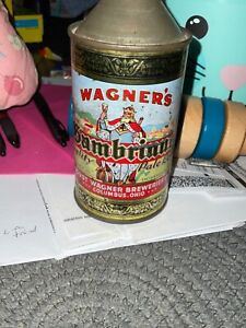 WAGNER'S GAMBRINUS BEER CONE TOP CAN GREAT LOOKING RARE CAN TOUGH