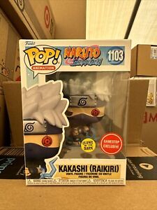 Funko POP Kakashi (Raikiri) Naruto Shippuden #1103, Glow GITD GameStop Exclusive