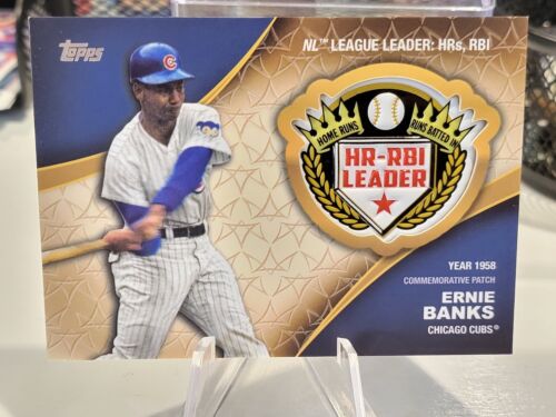 2023 Topps Series 2 Crowning Achievements patch Ernie Banks CA-EB Chicago cubs