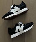New Balance 327 Black White Gum W Sneakers Shoes size 7