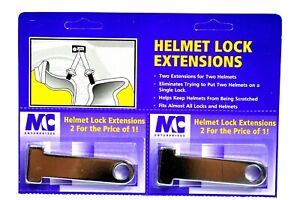 EMGO Chrome Accessories Chrome Motorcycle Helmet Lock Extensions Set USA Seller