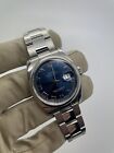 2011 Rolex Datejust Blue Roman Dial 36mm Automatic Stainless Steel 116200 B+P