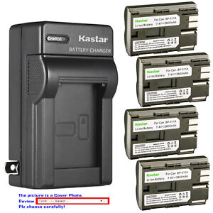 Kastar Battery Wall Charger for Canon BP-511 BP-511A & EOS 40D EOS 50D EOS D30