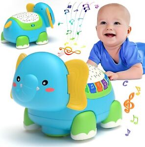 Crawling Baby Toys 6 to 12 Months, Infant Tummy Time Toys with Star Projector
