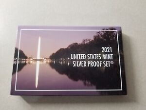 2021 United States Mint Silver Proof Set Original Box & COA
