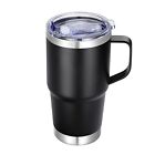 20 oz Stainless Steel Tumbler with Handle Metal Insulated Coffee Travel Mug w...