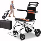 Portable Folding Wheelchairs ,Travel Wheelchair with handbrake(Seat Width 16in)