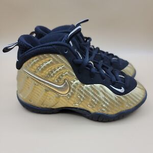 Nike Little Posite Pro PS Metallic Gold Black Toddler's Shoe Size 11C Little Kid