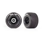 Traxxas Drag Slash Rear Tires Mounted w/ Weld Gloss Black Wheels (2pcs) (9475)