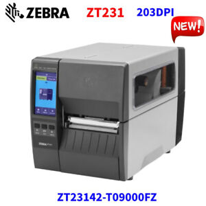 Zebra ZT231 203DPI Industrial Thermal Printer USB/RS232/Net ZT23142-T09000FZ US