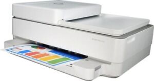 HP Envy Pro All-in-one  Color inkjet printer. Copy. Scan. Fax NO INK - White