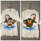 Vintage Deadstock Taz Fishing T Shirt Size XL 1995 Looney Tunes Tultex Size XL