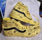 Vans Peanuts Off The Wall Charlie Brown Skateboard Shoes Men 9 Women 10.5 Yellow