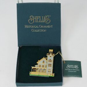 Abbey House Shelia's Historical Ornament Collection Christmas 3D Metal Ornament
