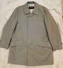 Vintage Men s Driway Weathercoat Trenchcoat Made in England Size L? No Size Tag