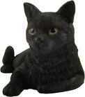 3 Inch Black Cat Posing Hand Painted Mini Figurine Statue Sculpture HALLOWEEN